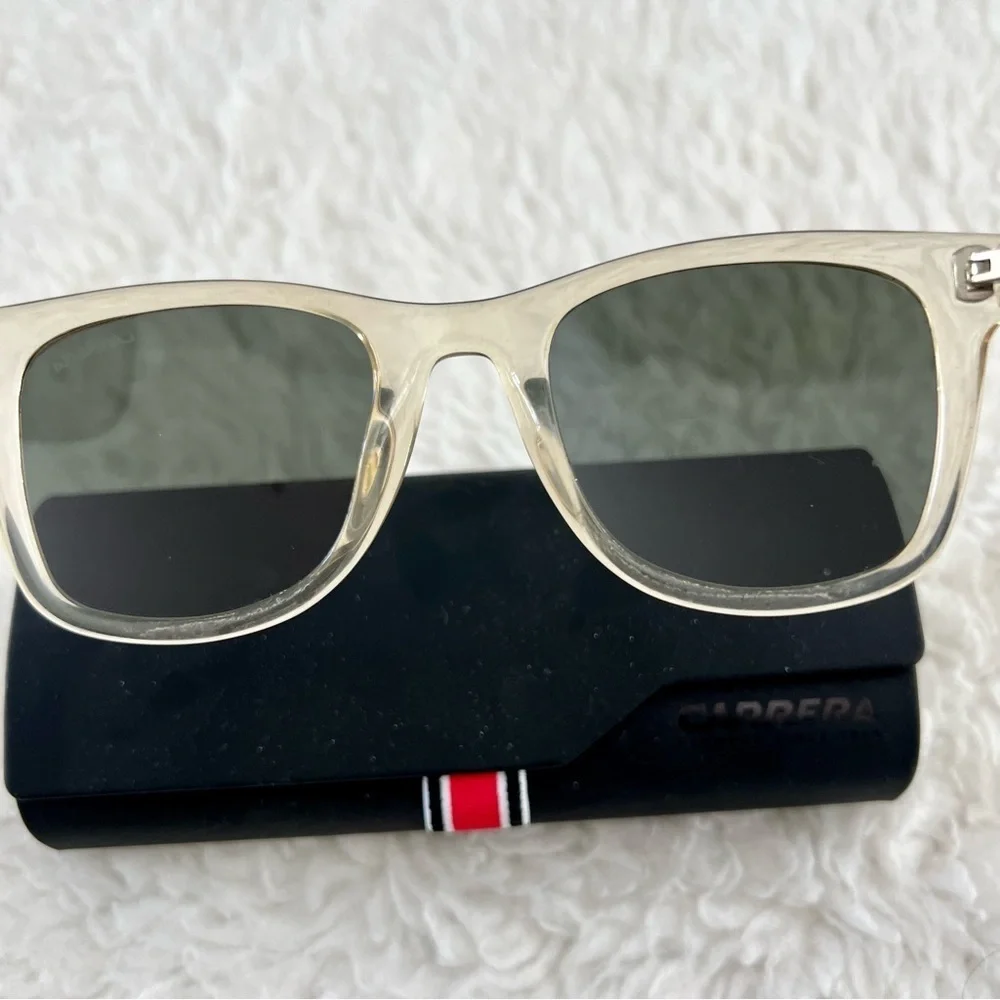 Carrera 6000 CRA VQ Clear Yellow Unisex Sunglasses w/ case